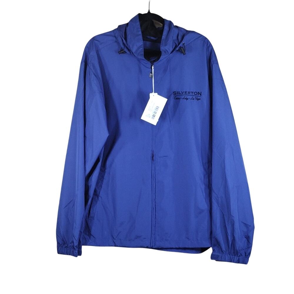 NWT North End Silverton Las Vegas Cobalt Blue Water Resistant Windbreaker Jacket